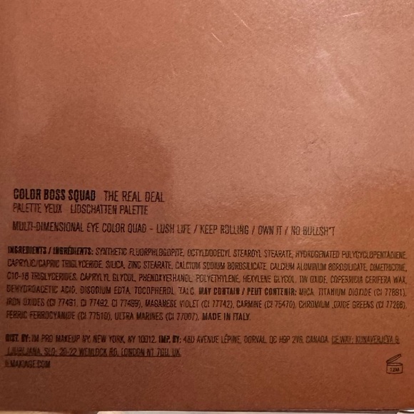 IL MAKIAGE COLOR BOSS SQUAD EYESHADOW
MULTI-DIMENSIONAL 4-PAN EYE COLOR PALETTE - Picture 4 of 6